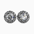 Earrings for Women Round Shape Pure Silver 925 for Girls Handcrafted (EAR0260)