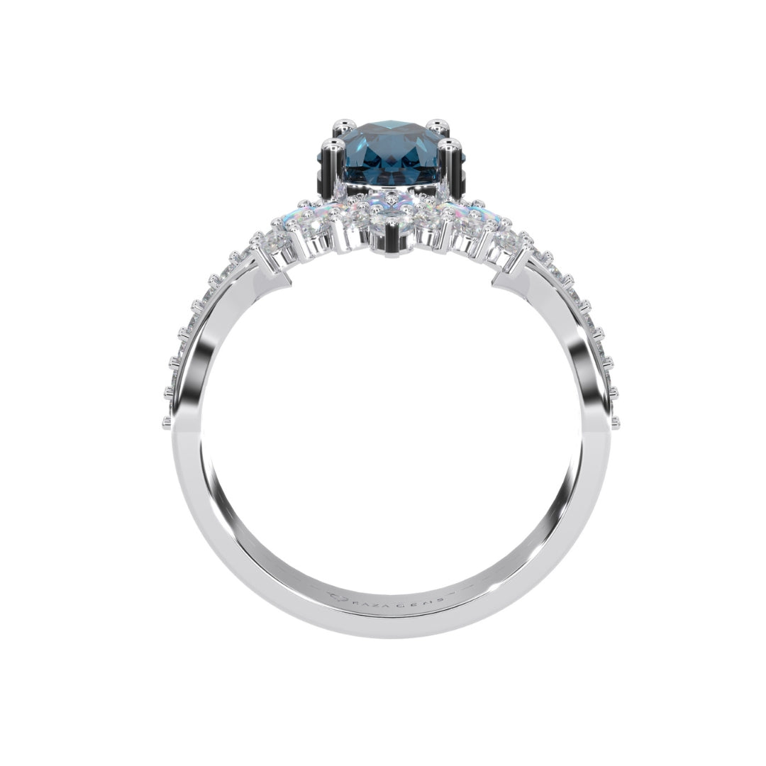 Blue Sapphire Rings Kaibah in Silver
