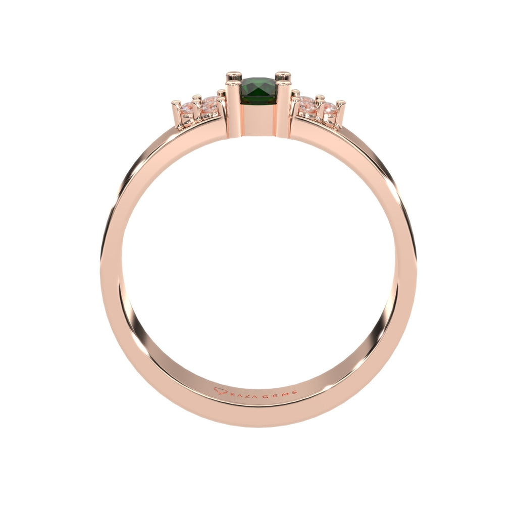 Emerald Rings Karima Rose Gold