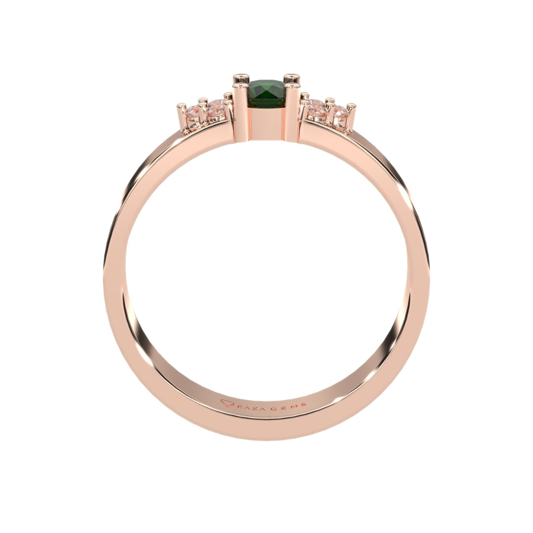 Emerald Rings Karima Rose Gold