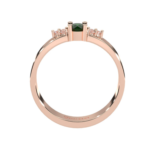 Emerald Rings Karima Rose Gold