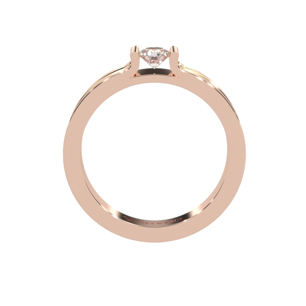 Moissanite Ring Anisa 18K Rose Gold