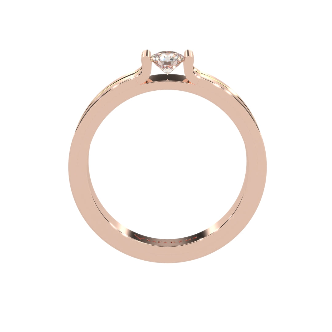Moissanite Ring Anisa 18K Rose Gold