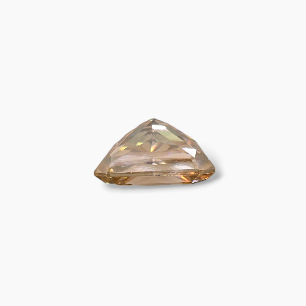 6.30 Carats Moissanite Diamond Yellow Color Emerald Shape