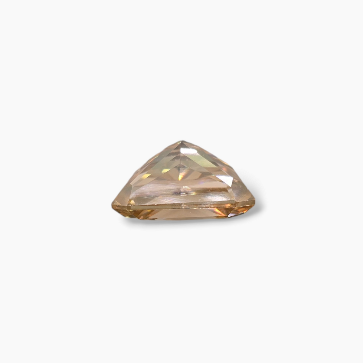 6.30 Carats Moissanite Diamond Yellow Color Emerald Shape