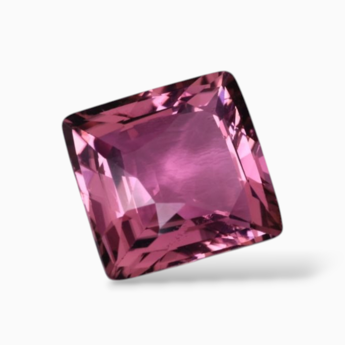 6.87 Carats Natural Tourmaline Stone in Princess Cut Shape & 11.95×11.39x6.20mm Size