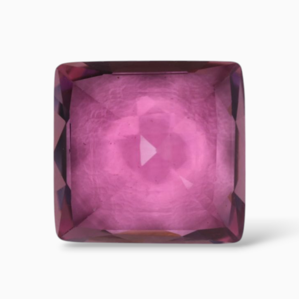 6.87 Carats Natural Tourmaline Stone in Princess Cut Shape & 11.95×11.39x6.20mm Size