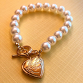 Gold 18K Bracelet with White Stones for Women and Men (BRA0228)