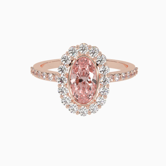 Pink Morganite Rings Azra Rose Gold
