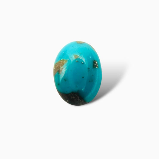 Natural Turquoise 7.29 Carats Oval Cabochon Shape (11X15 mm )