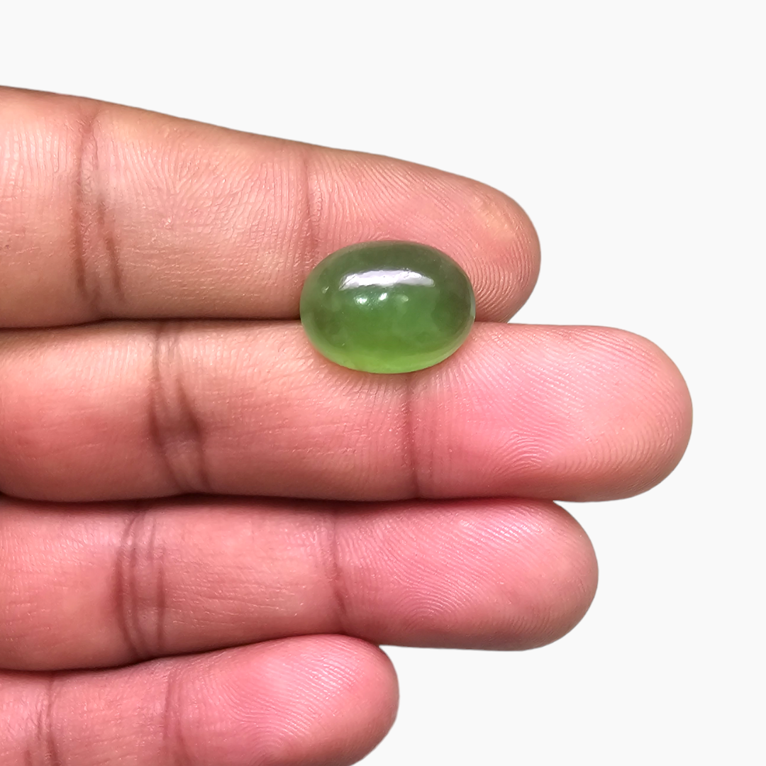 Natural Aventurine Stone in Oval from India 7.37 Carats for Sale