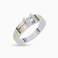 Moissanite Rings Dana 18K White Gold