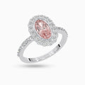 Pink Morganite Rings Gamila  Silver 925