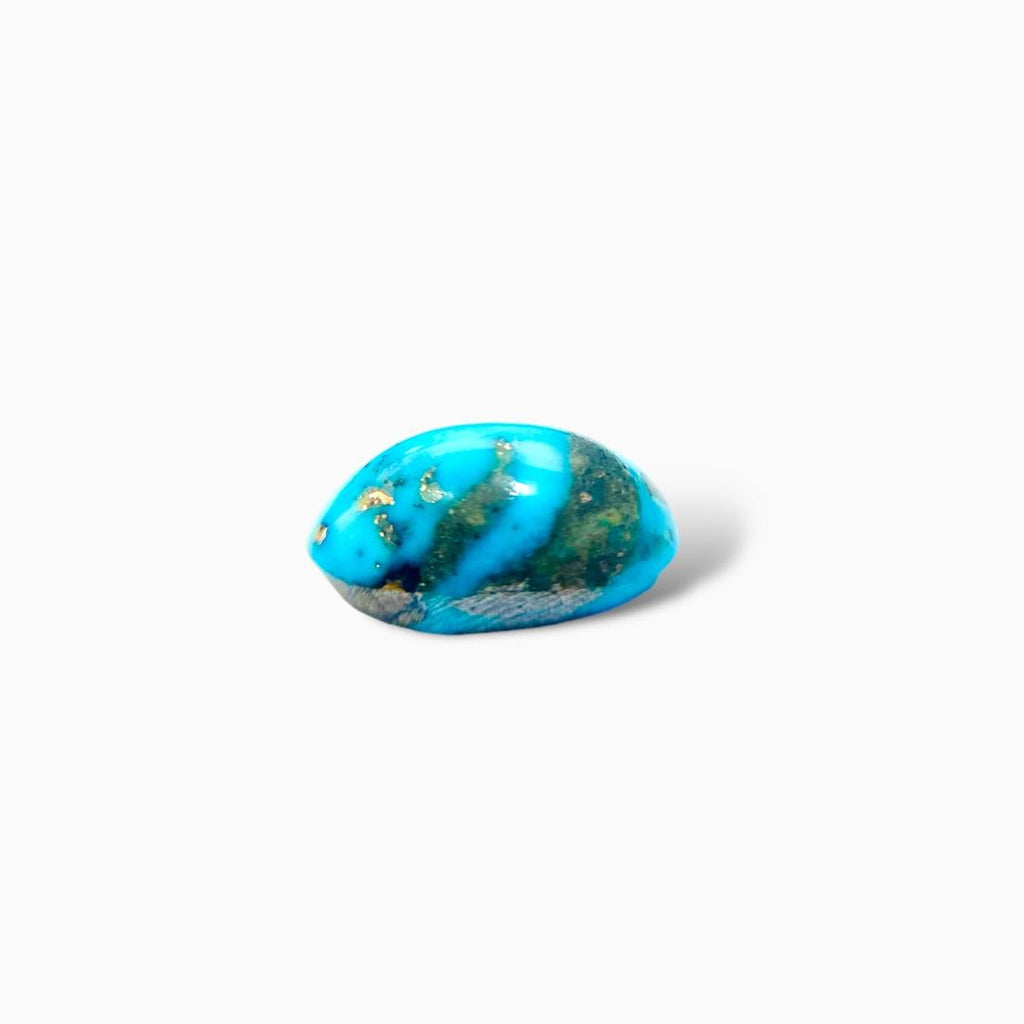 Natural Iran Turquoise 8.38 Carats Oval Cabochon Shape (10X17 mm )
