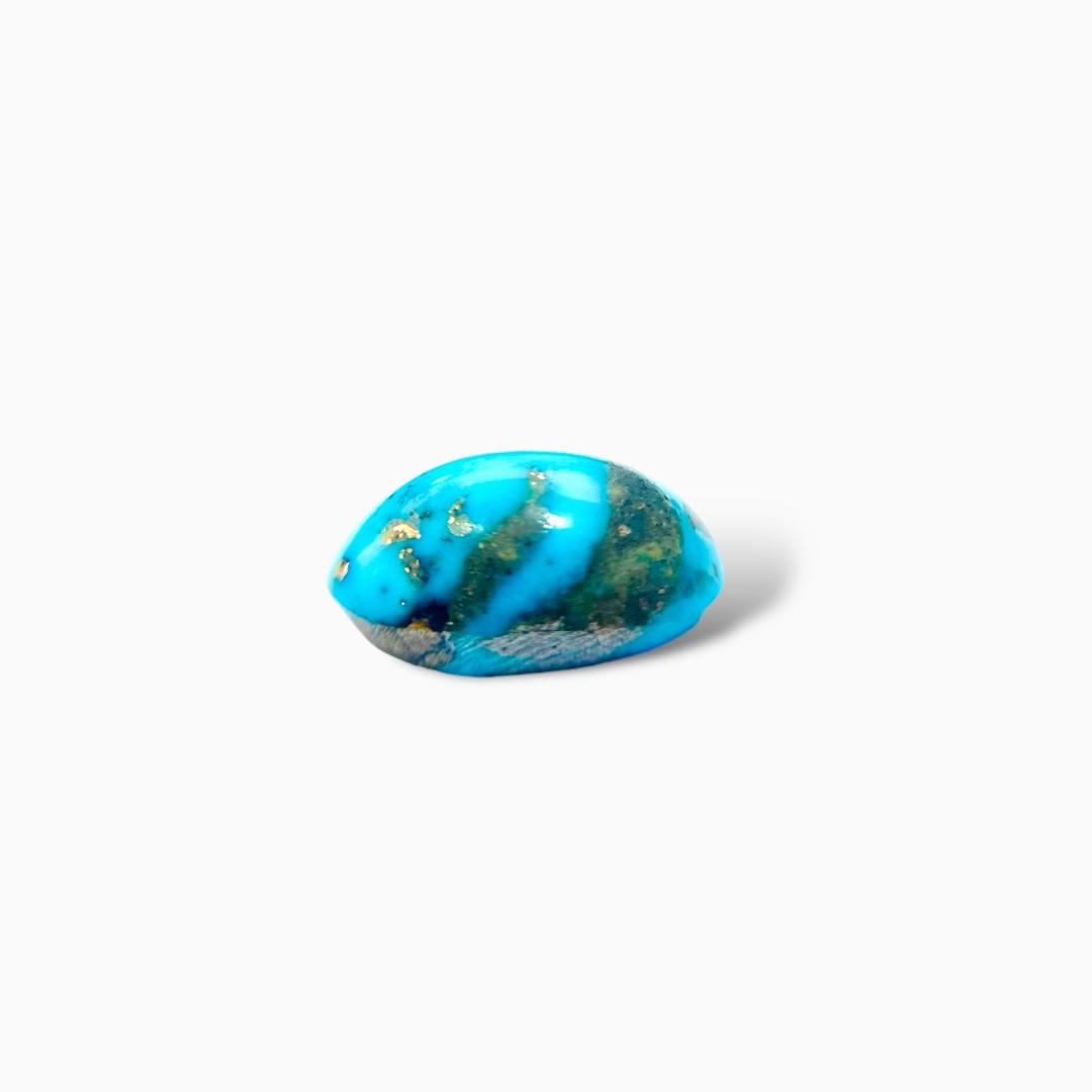 Natural Iran Turquoise 8.38 Carats Oval Cabochon Shape (10X17 mm )