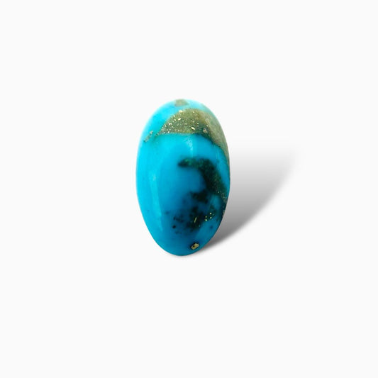 Natural Turquoise 8.38 Carats Oval Cabochon Shape (10X17 mm )