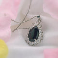London Blue Topaz Pear Shape Silver 925 Pear Shape Pendant (PEN0144)