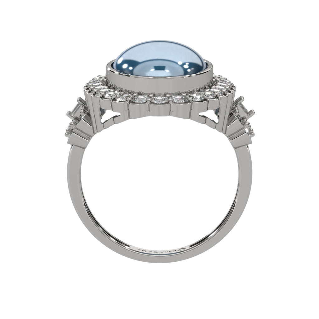 Blue Topaz Rings Hadiya Silver 925