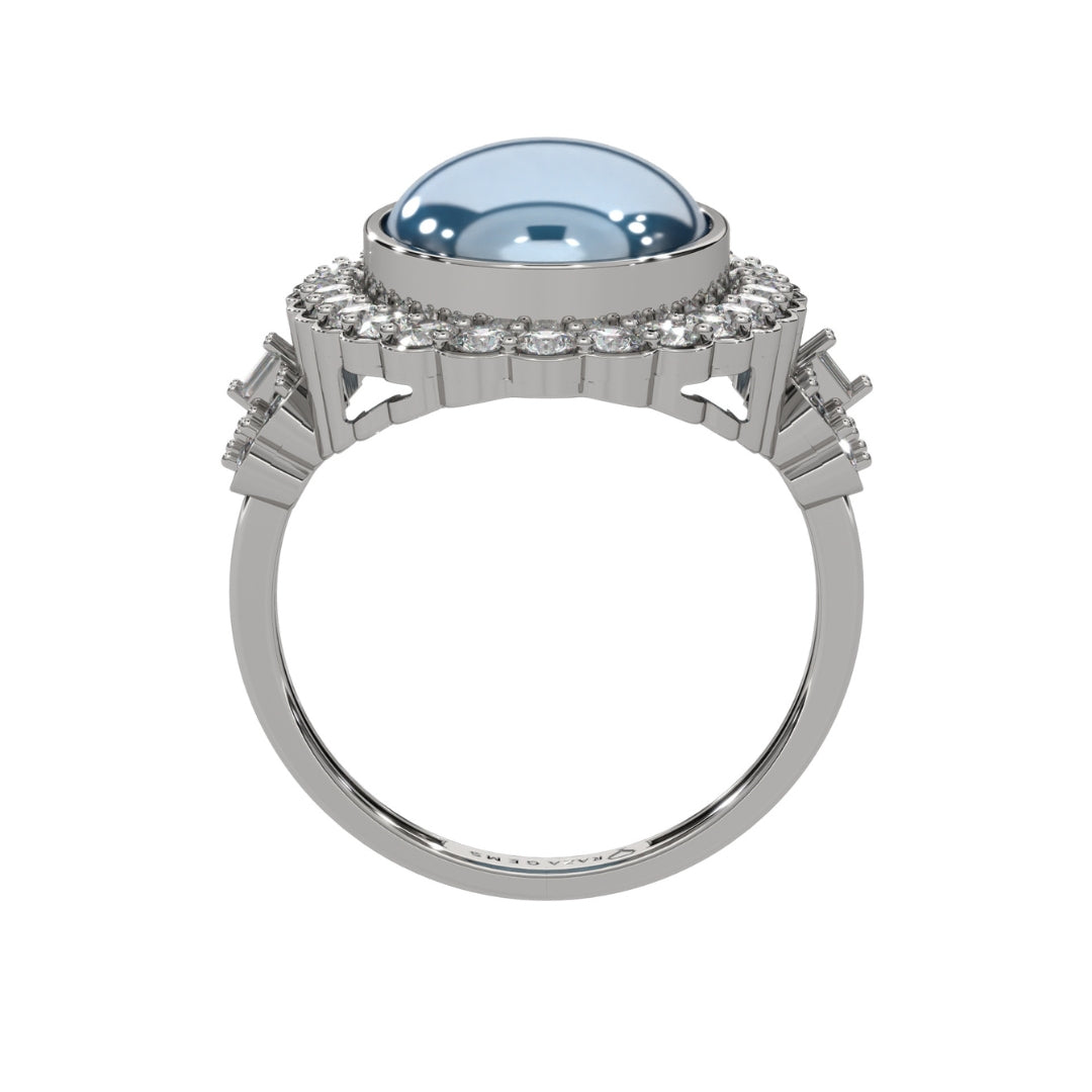 Blue Topaz Rings Hadiya Silver 925