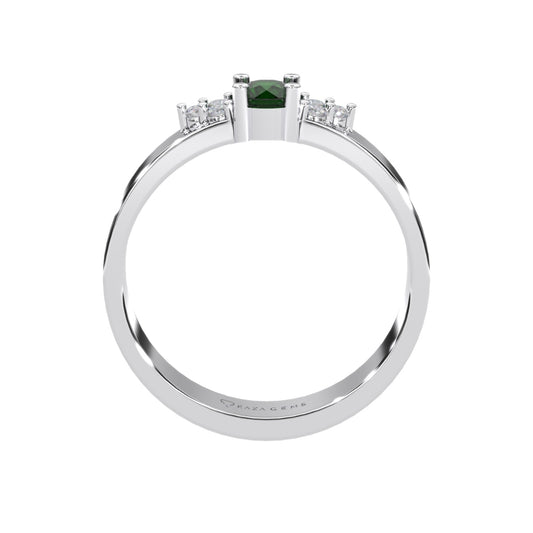 Emerald Rings Nashwa White Gold