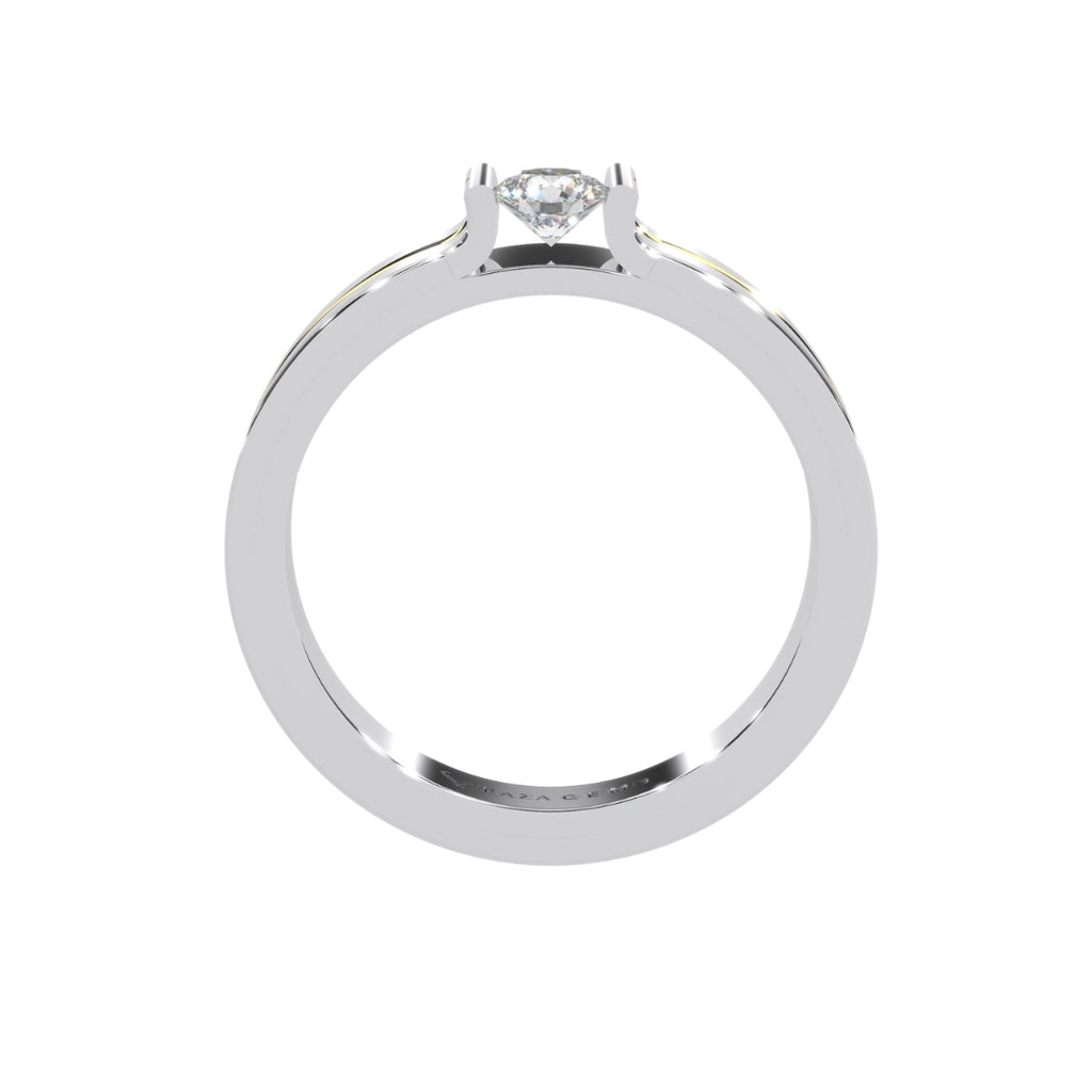 Moissanite Rings Dana 18K White Gold