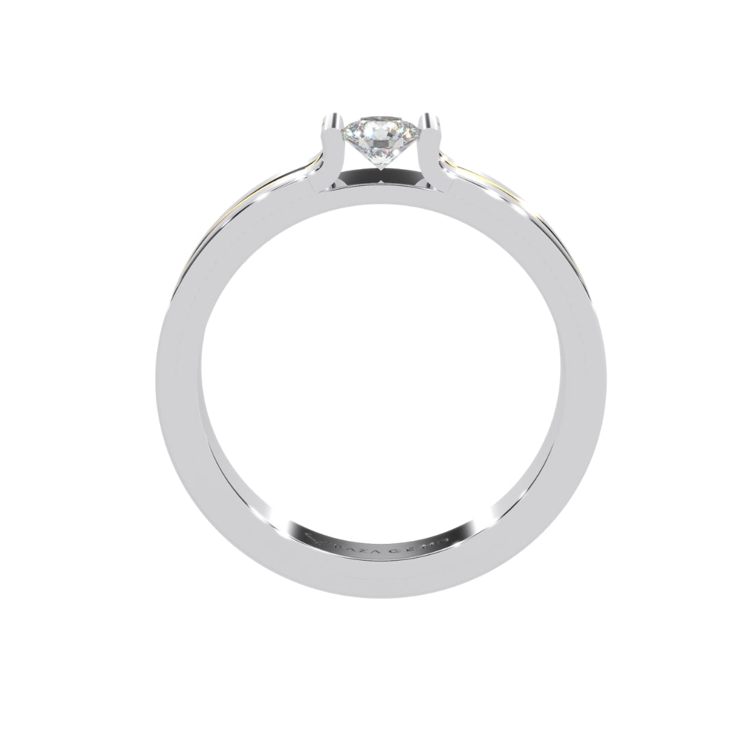 Moissanite Rings Dana 18K White Gold