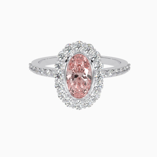 Pink Morganite Rings Gamila  Silver 925