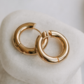 18K Yellow Gold Earrings for Girls Hancrafted (EAR0290)