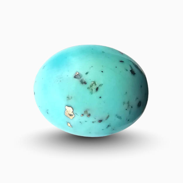 9.23 Ct Natural Persian Turquoise (Irani Feroza) Oval Cabochon Gemstone
