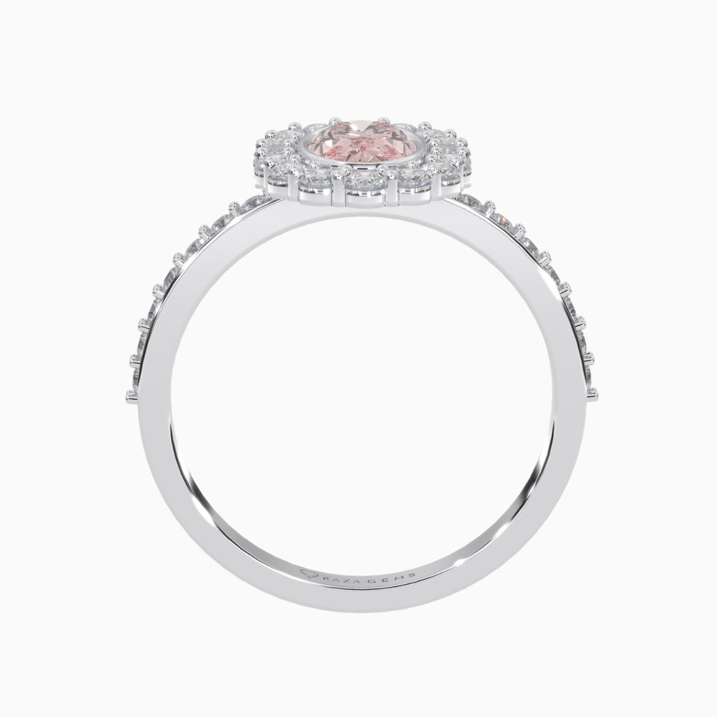 Pink Morganite Rings Gamila  Silver 925