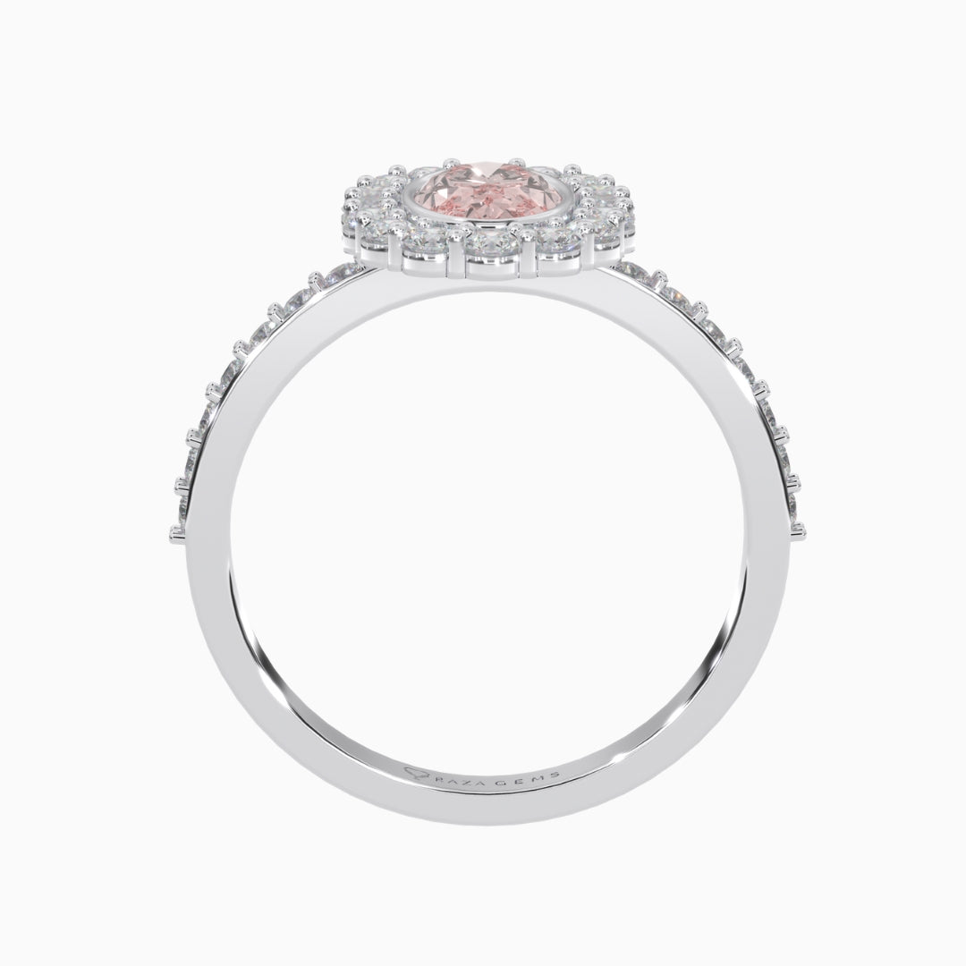 Pink Morganite Rings Gamila  Silver 925