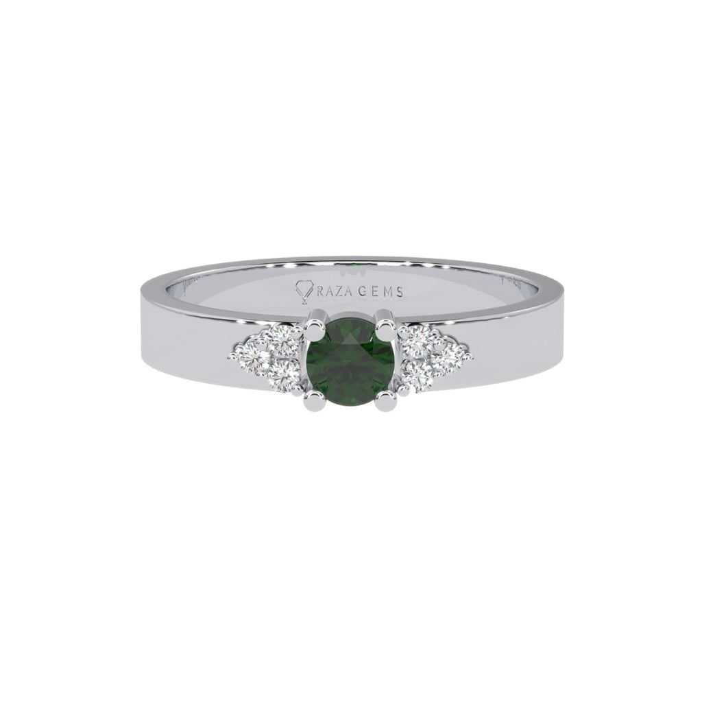 Emerald Rings Nashwa White Gold