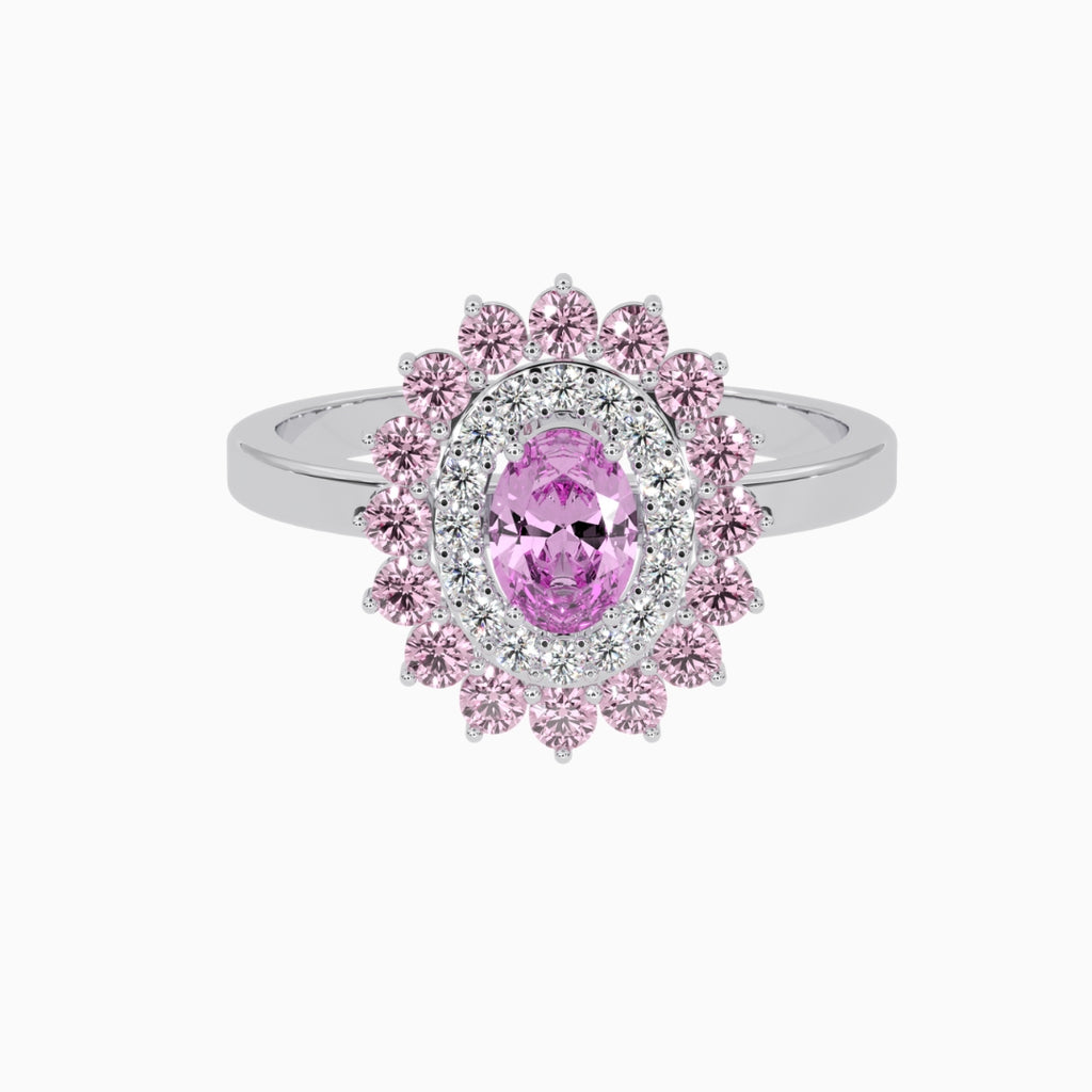 Pink Topaz Rings Asma Silver 925