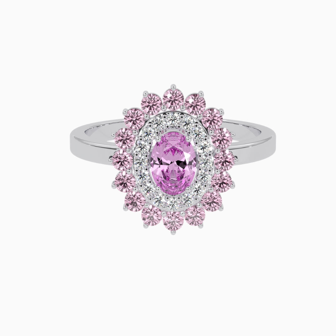 Pink Topaz Rings Asma Silver 925