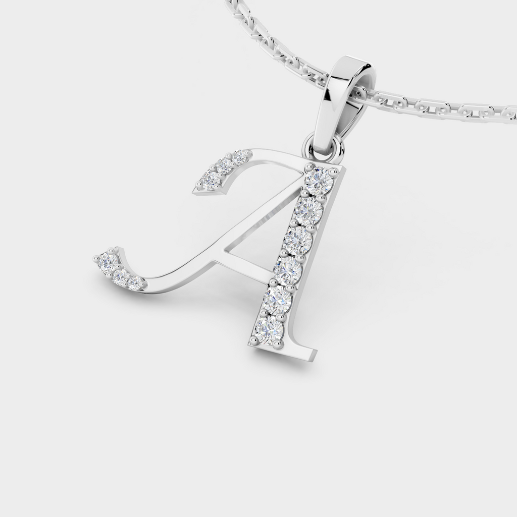 Letter A Necklace (Gold)