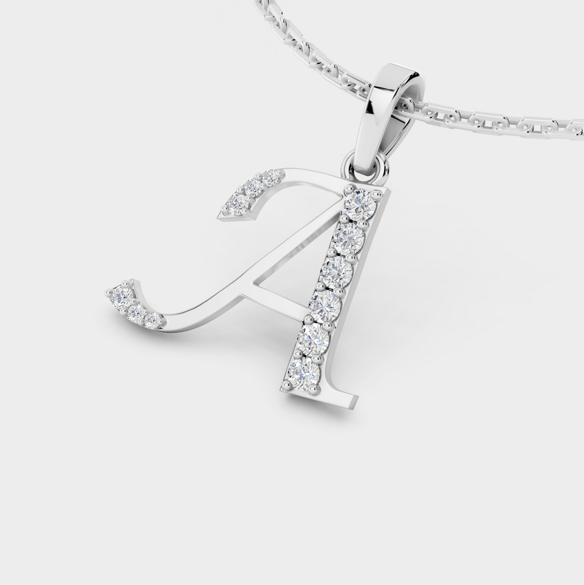 Letter A Necklace (Gold)