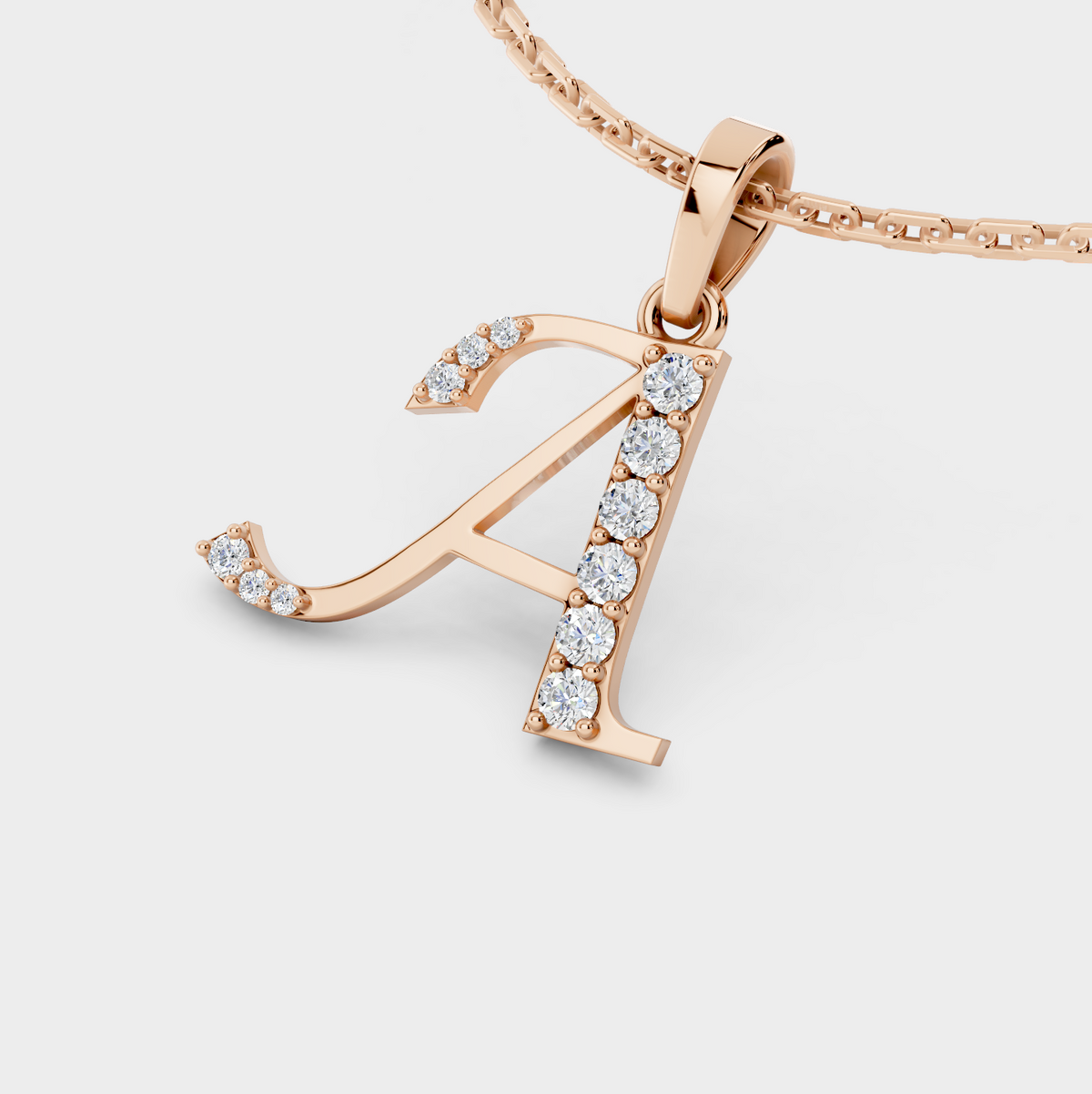 Letter A Necklace (Gold)