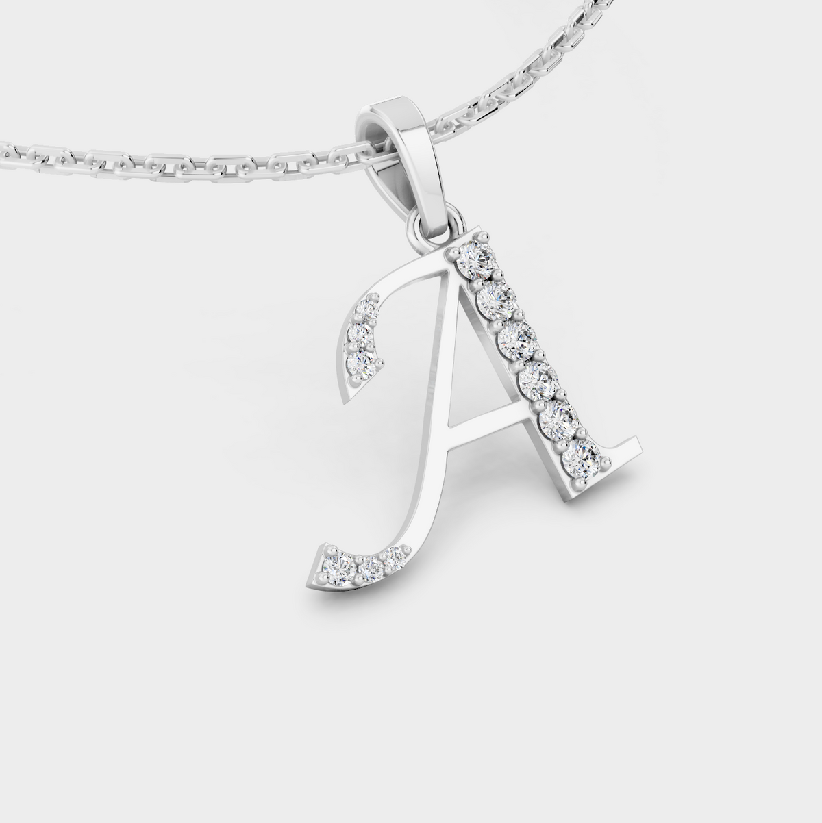 Letter A Necklace (Gold)