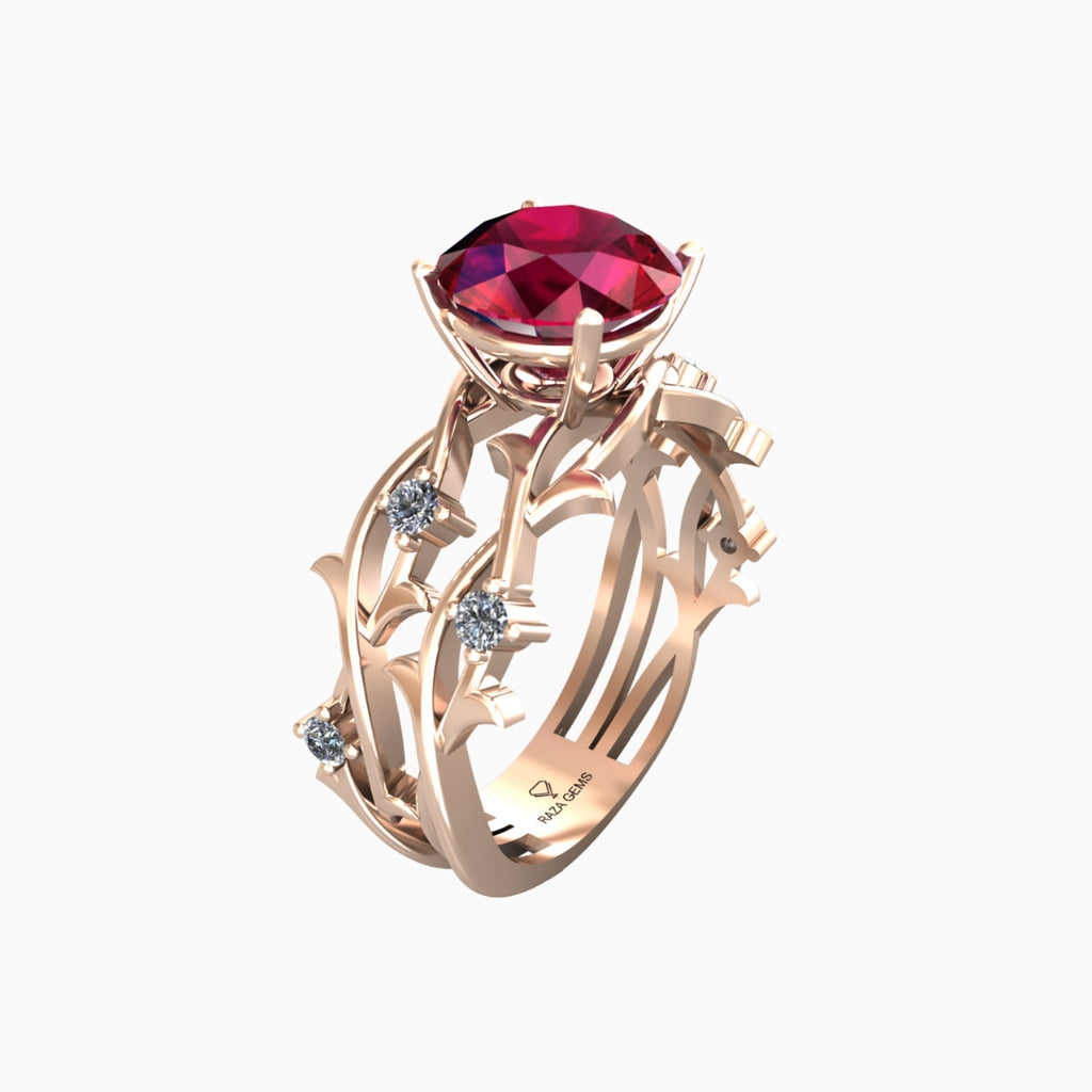Abla Ruby Ring 18K Rose Gold