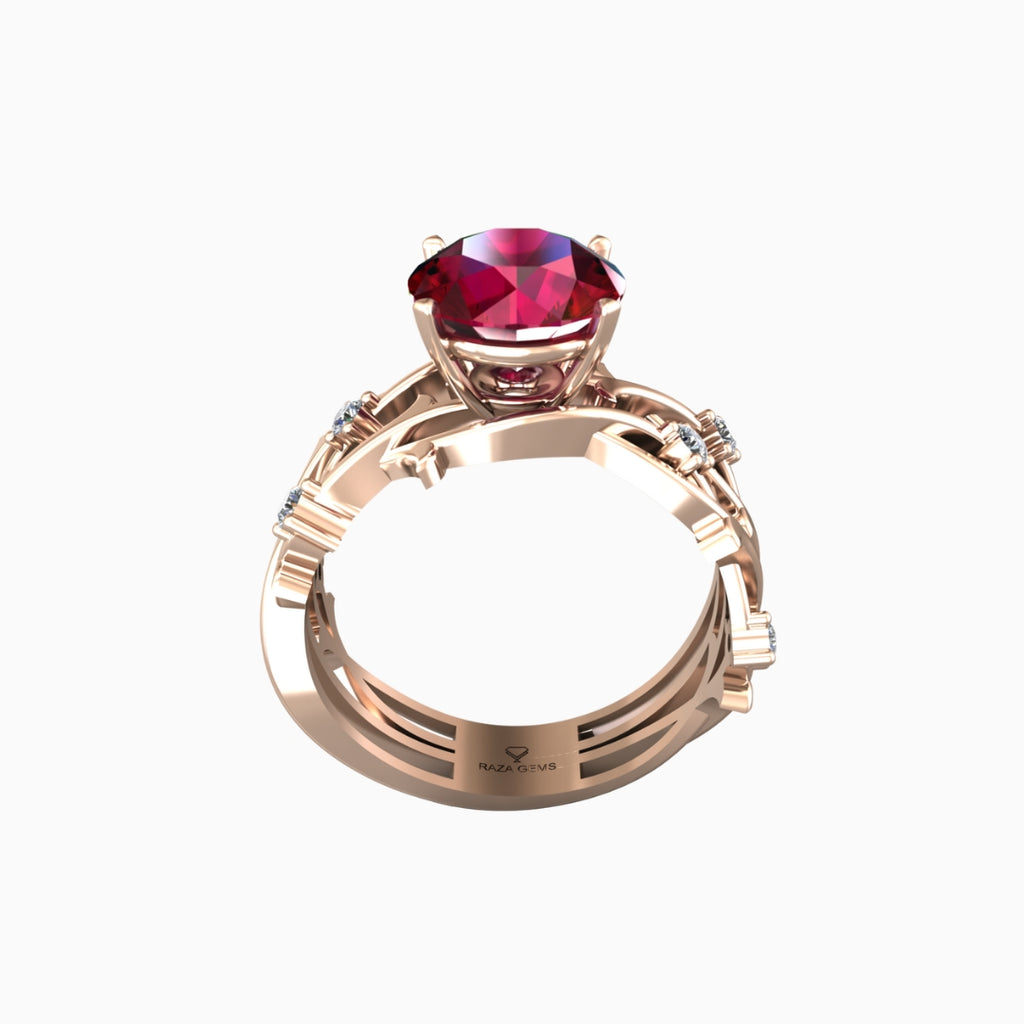Abla Ruby Ring 18K Rose Gold