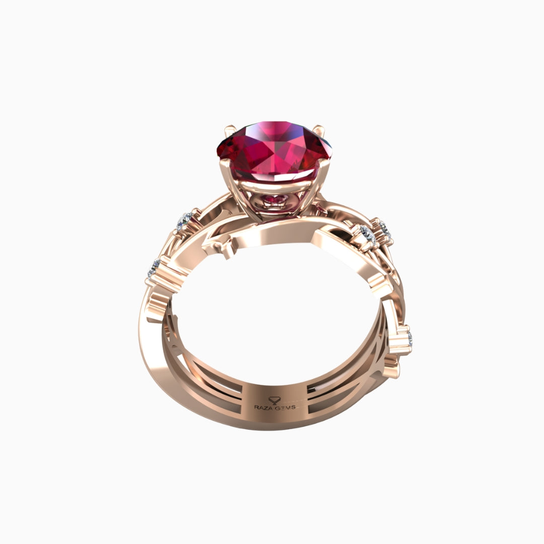 Abla Ruby Ring 18K Rose Gold