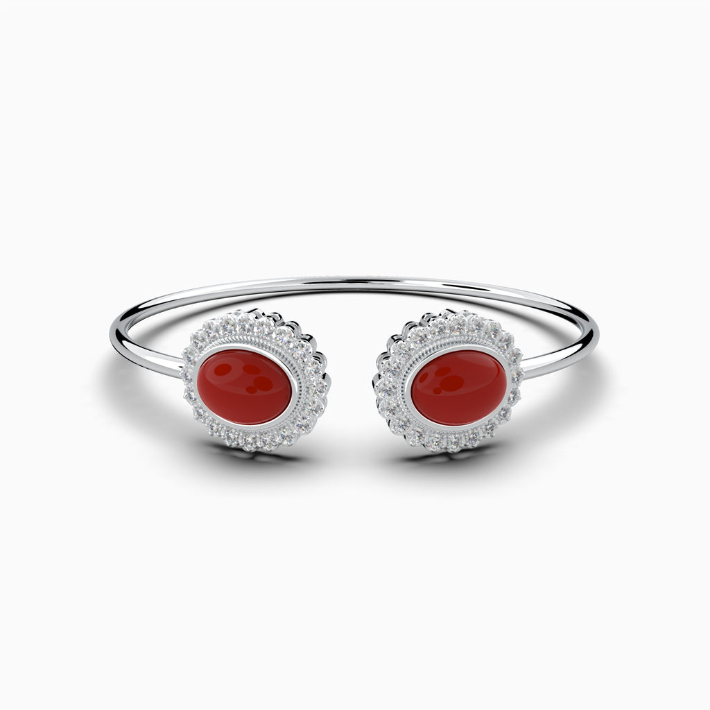 Agate Stone Bangle - Isla