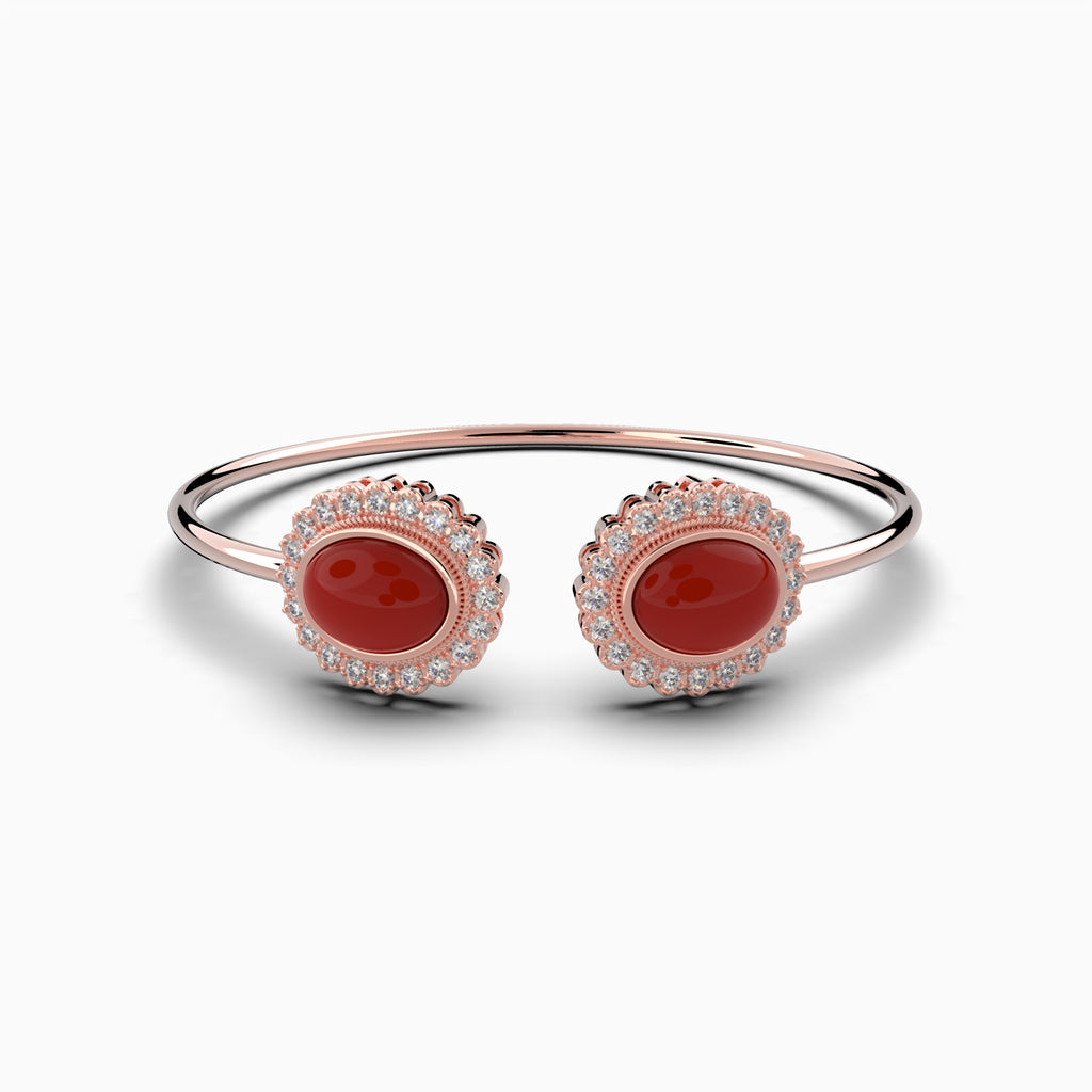 Agate Stone Bangle - Isla