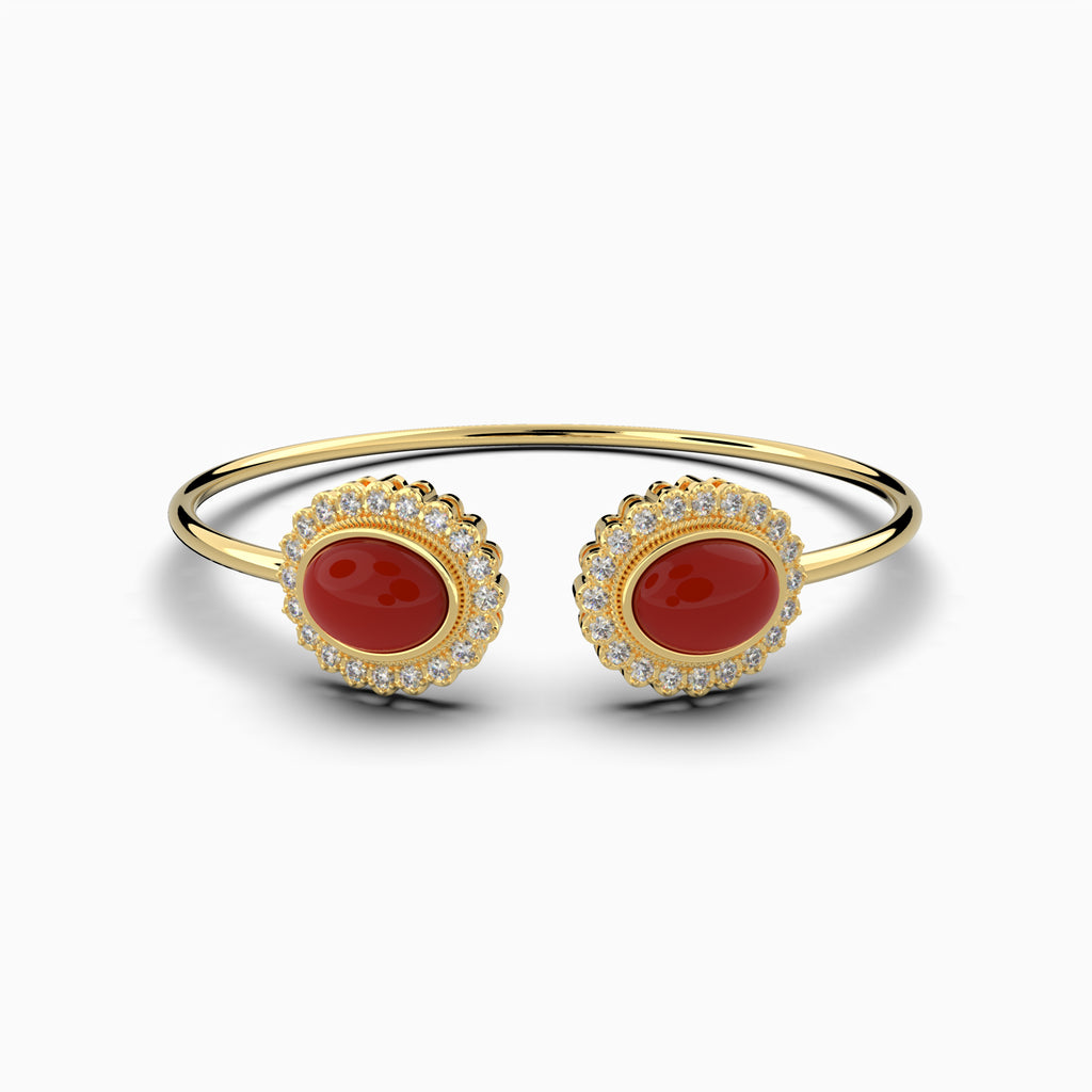 Agate Stone Bangle - Isla