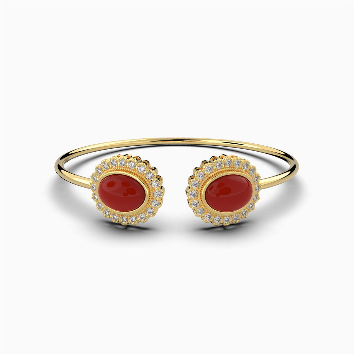 Agate Stone Bangle - Isla