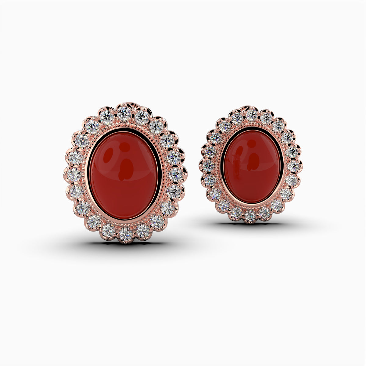 Agate Stone Earrings (Aqeeq)