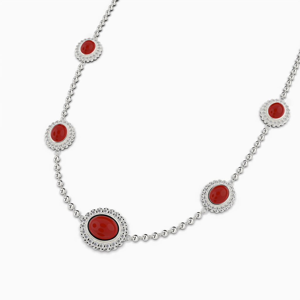 Agate Stone Necklace - Grace