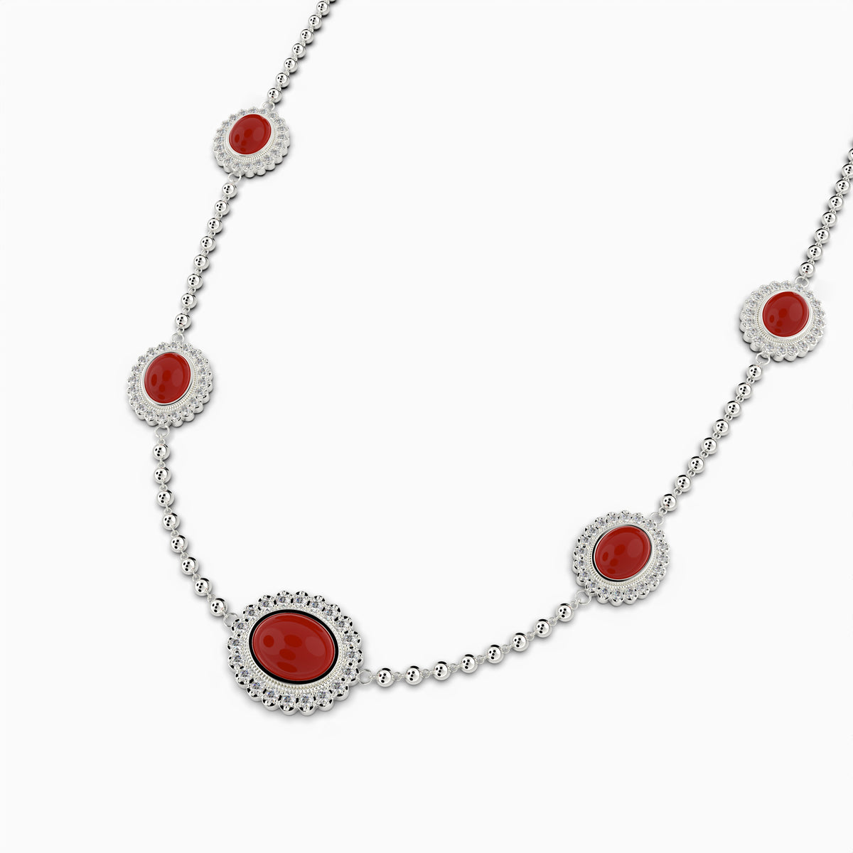Agate Stone Necklace - Grace