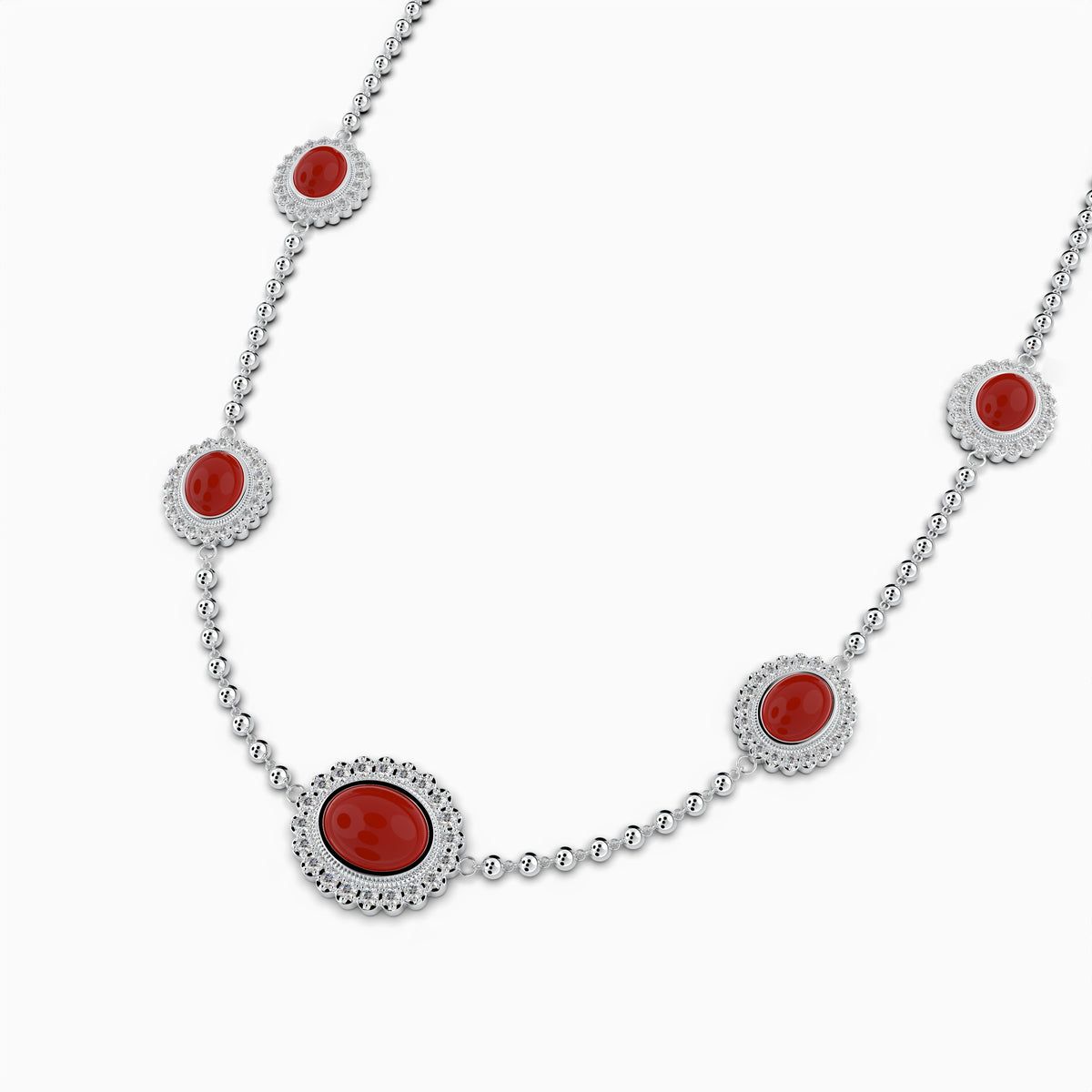 Agate Stone Necklace - Grace