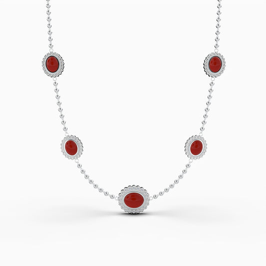 Agate Stone Necklace - Grace